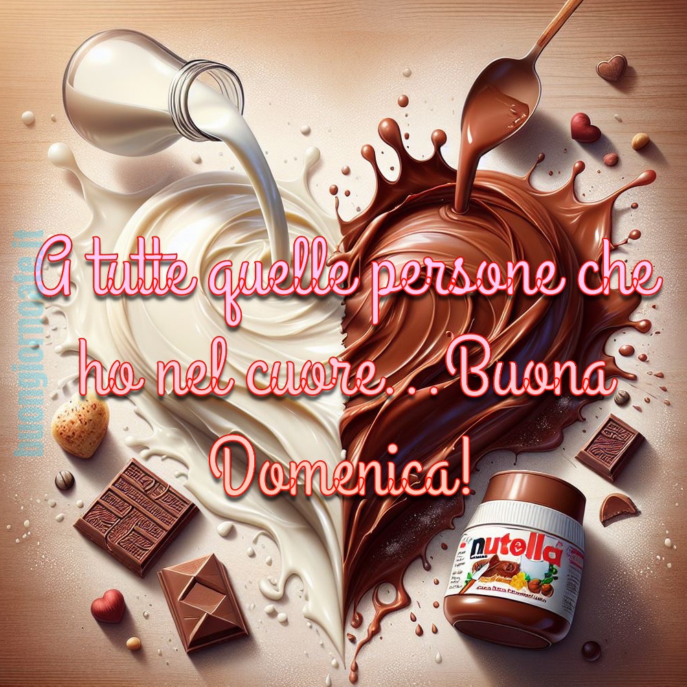 Immagini della Buona Domenica con la Nutella